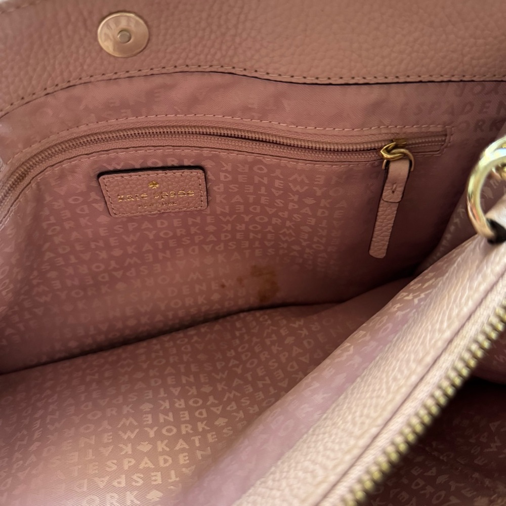 kate spade Dusty Pink Leather Satchel - Picture 8 of 15